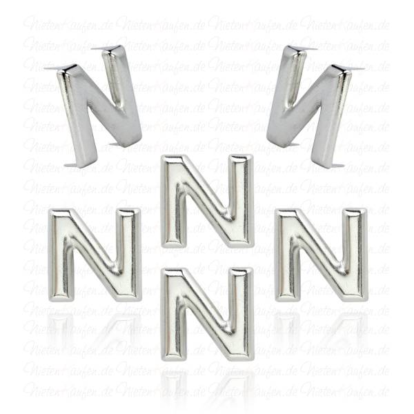N - Metall Buchstaben Niete - Alphabet Nieten, Spezial Nieten Kaufen, Spezial Nieten, Nieten - Ziernieten