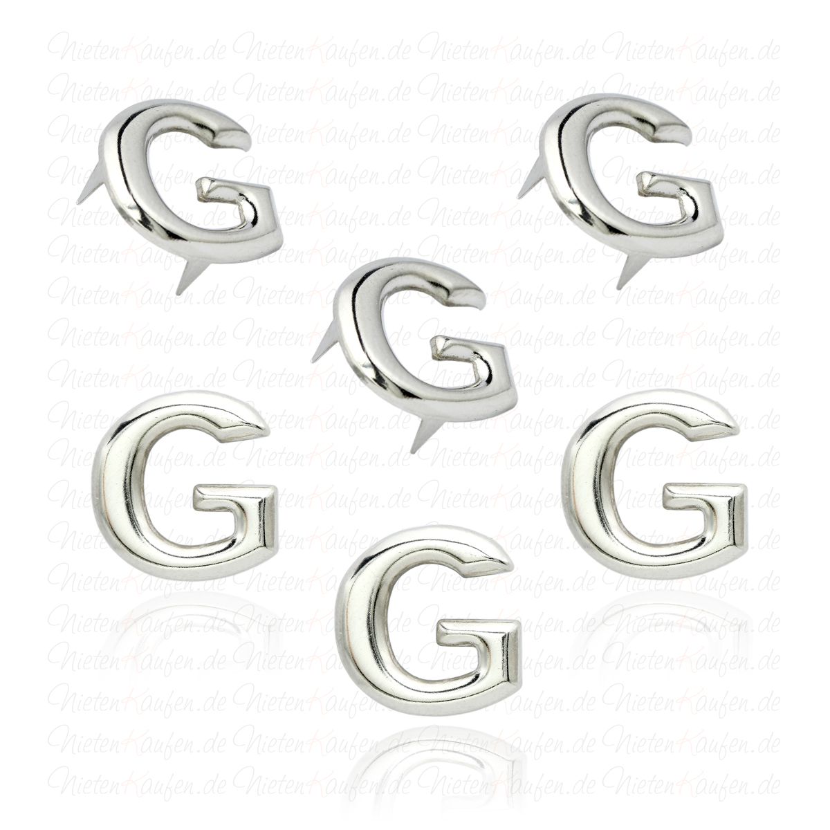 G - Metall Buchstaben Niete - Alphabet Nieten, Spezial Nieten Kaufen, Spezial Nieten, Nieten - Ziernieten