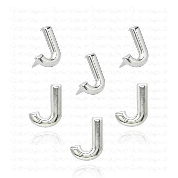 J - Metall Buchstaben Niete - Alphabet Nieten, Spezial Nieten Kaufen, Spezial Nieten, Nieten - Ziernieten